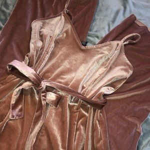 Velvet mauve jumpsuit. Accepting all offers